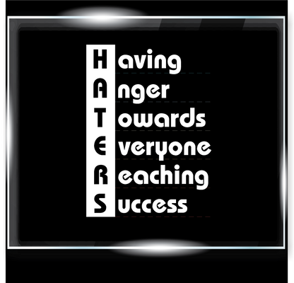 Haters Decal
