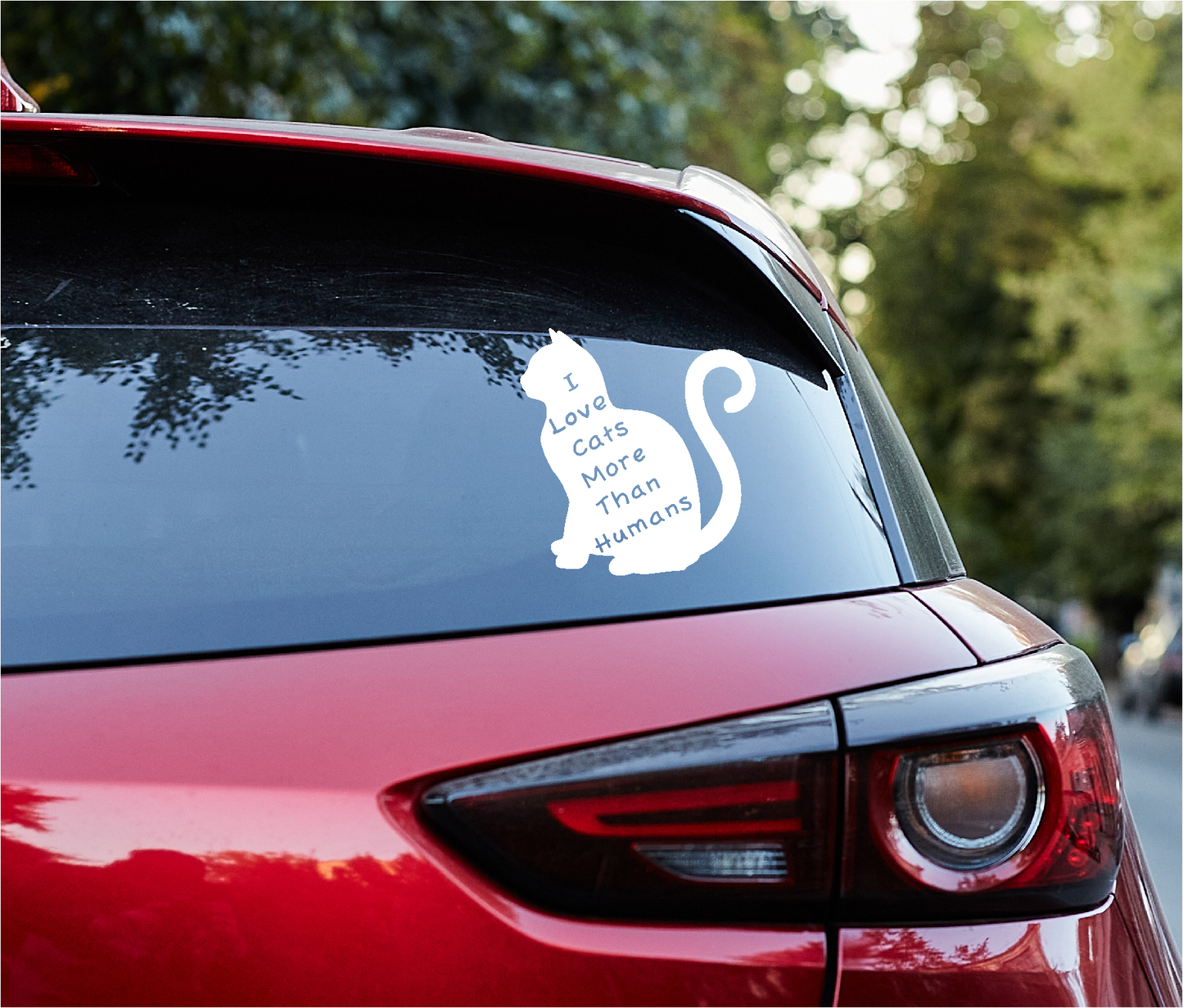 I Like Cats More Than Humans Decal