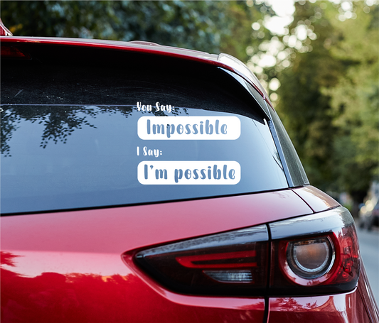 I'm Possible Decal