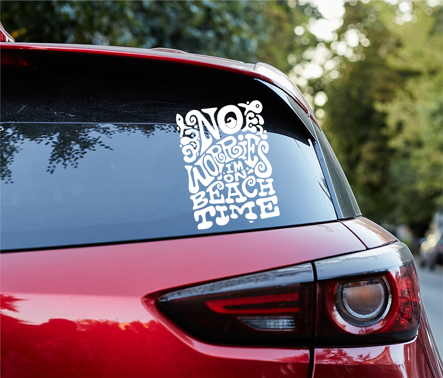 No Worries, I'm on the Beach Decal