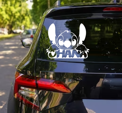 Stitch Ohana Decal