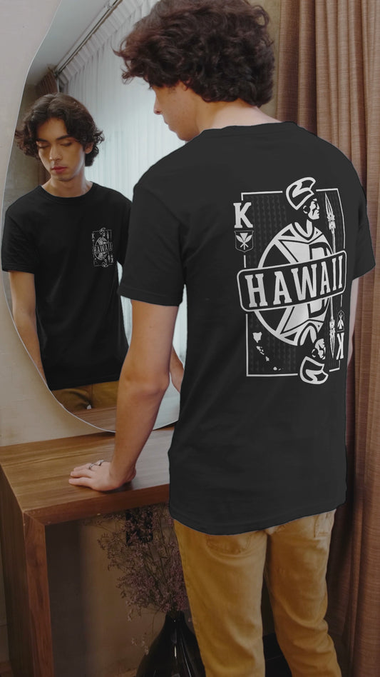 King Kamehameha Playing Card T-Shirt | Cotton Tee