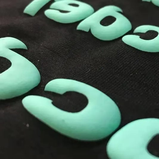 1 Color Puff Print HTV on Shirt, Sweatshirt, Hoodie, Zipper Hoodie, Polo, Hats and Tote