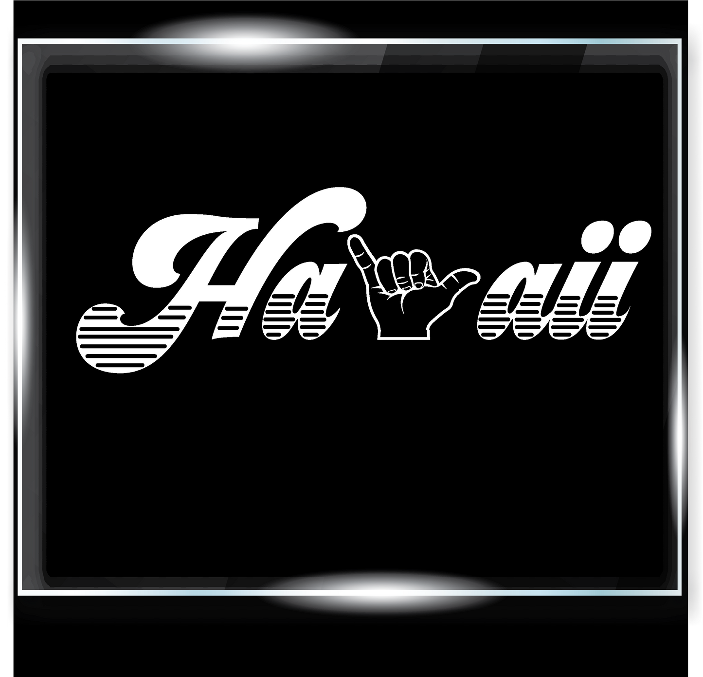 Hawaii with Shaka Decal