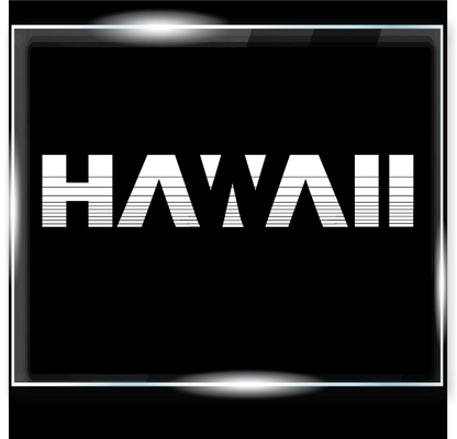 Striped Hawaii Decal