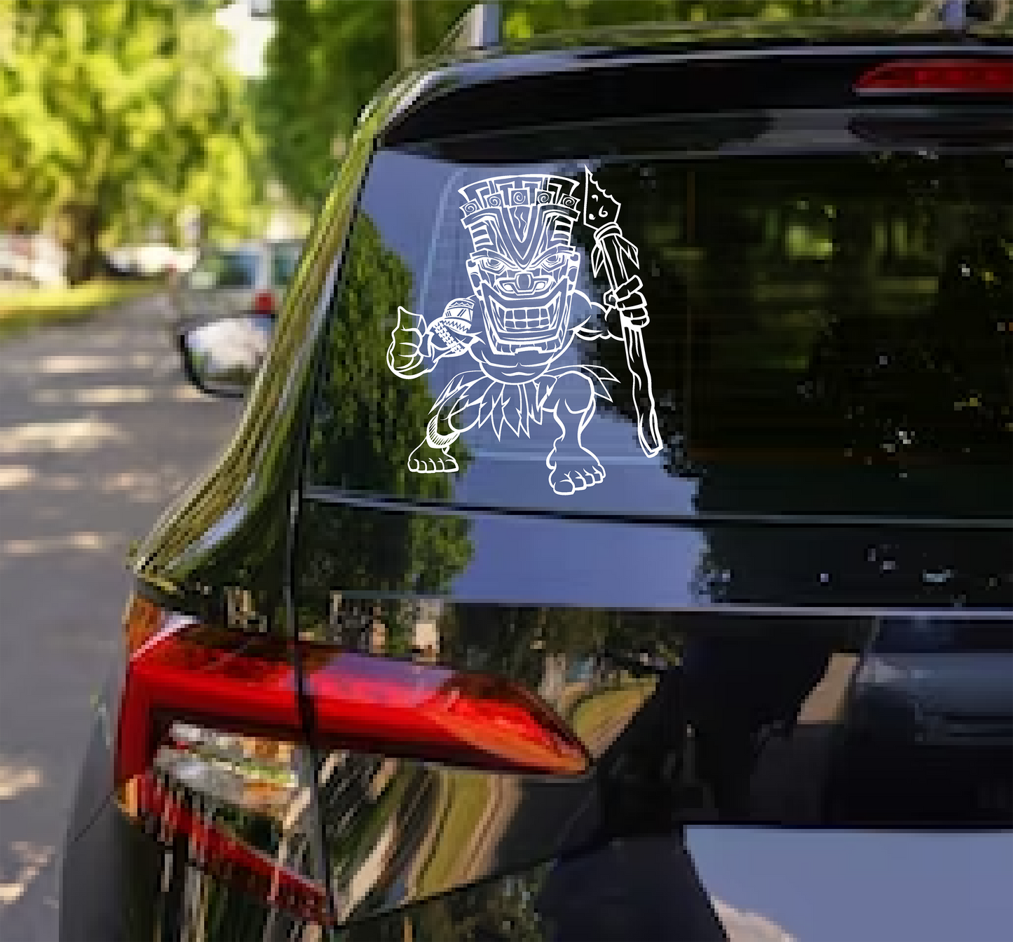 Tiki Warrior Decal