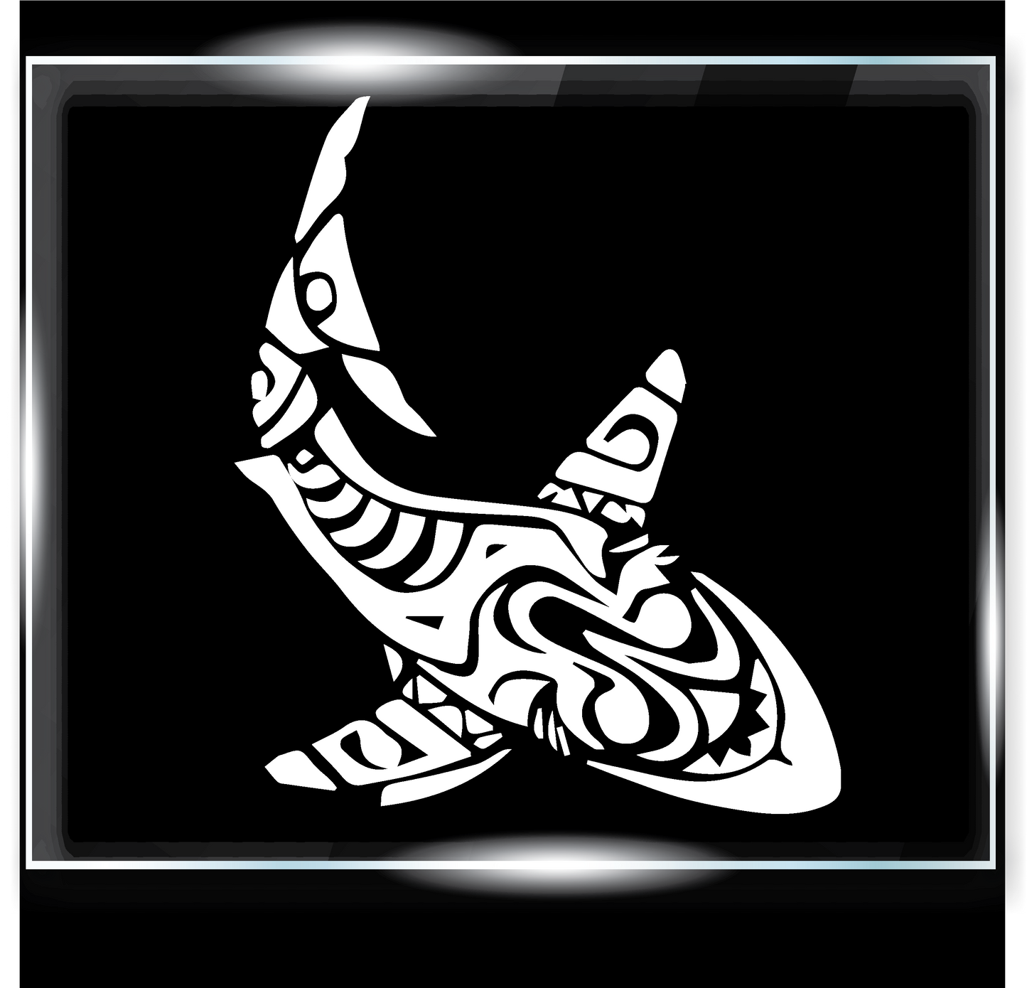 Tribal Great White Shark Decal