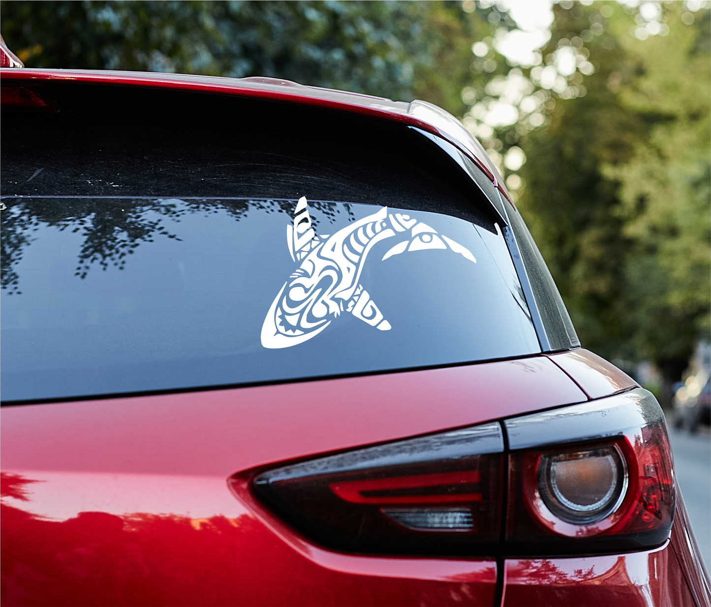 Tribal Great White Shark Decal