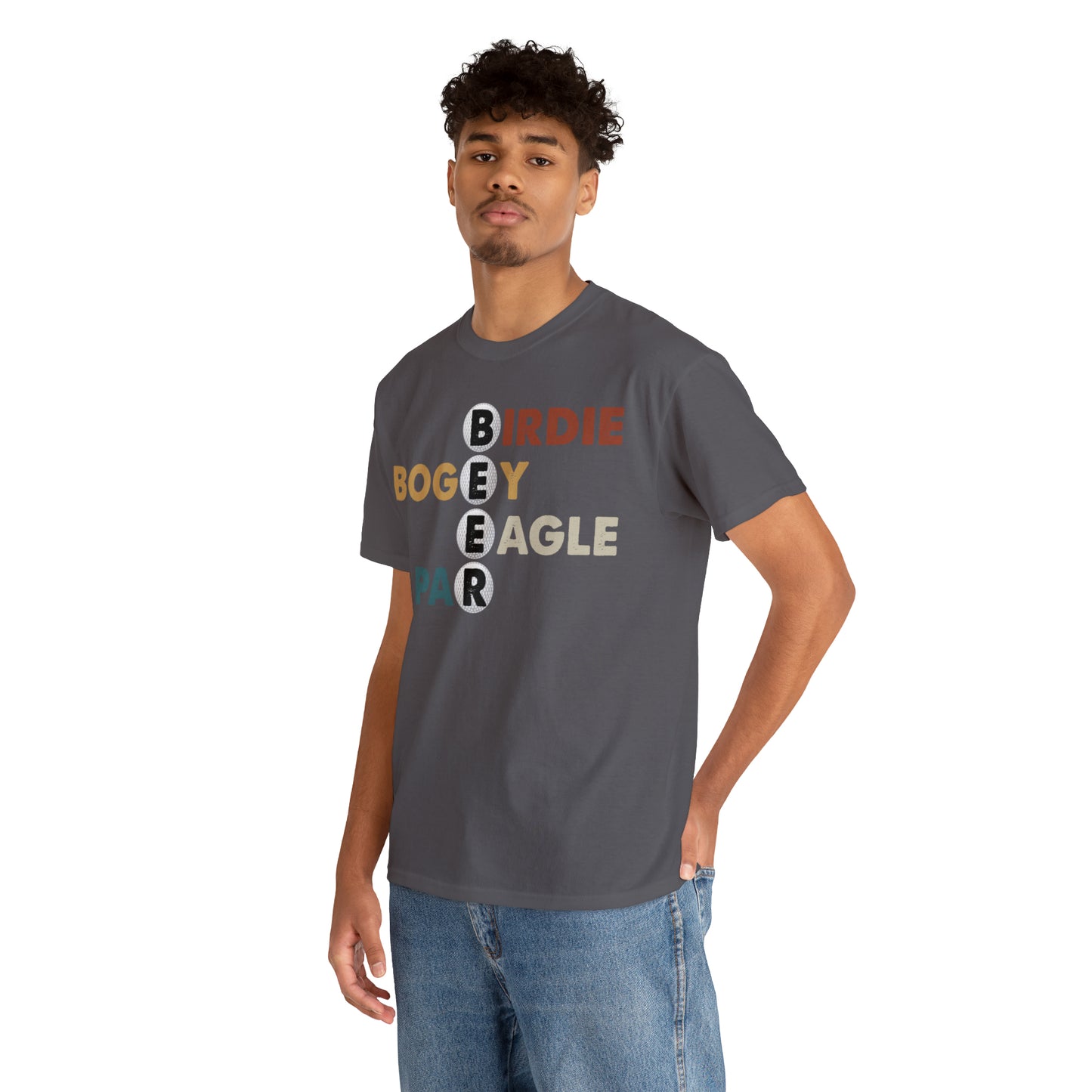 Birdie, Bogey, Eagle, Par Beer Golf Cotton Tee