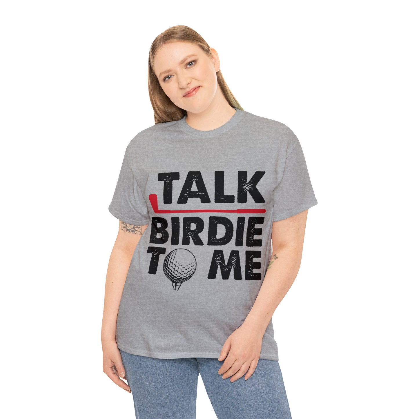 Talk Birdie to Me Golf Cotton Tee