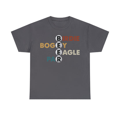 Birdie, Bogey, Eagle, Par Beer Golf Cotton Tee