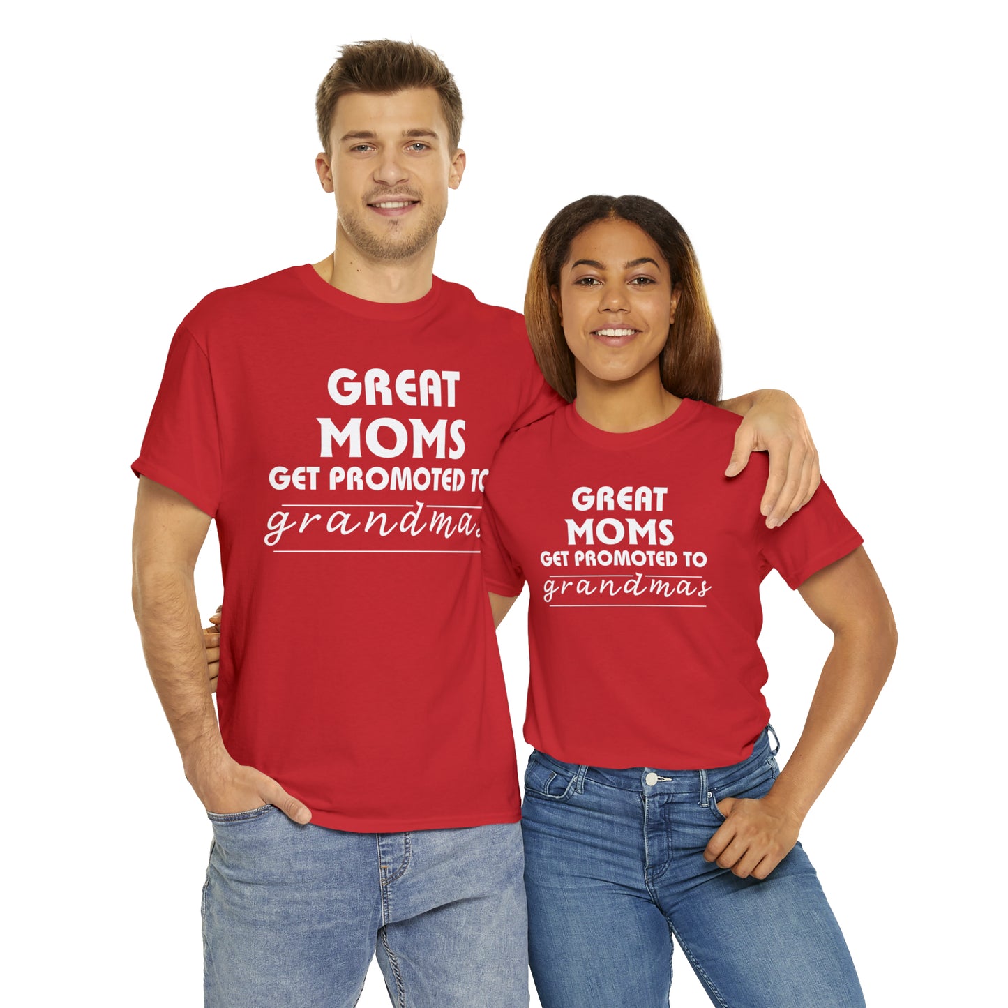 Great Moms Get Promoted Cotton Tee