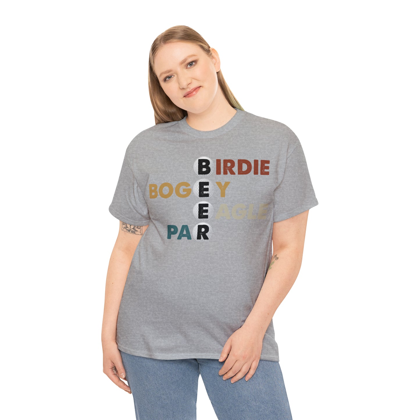 Birdie, Bogey, Eagle, Par Beer Golf Cotton Tee