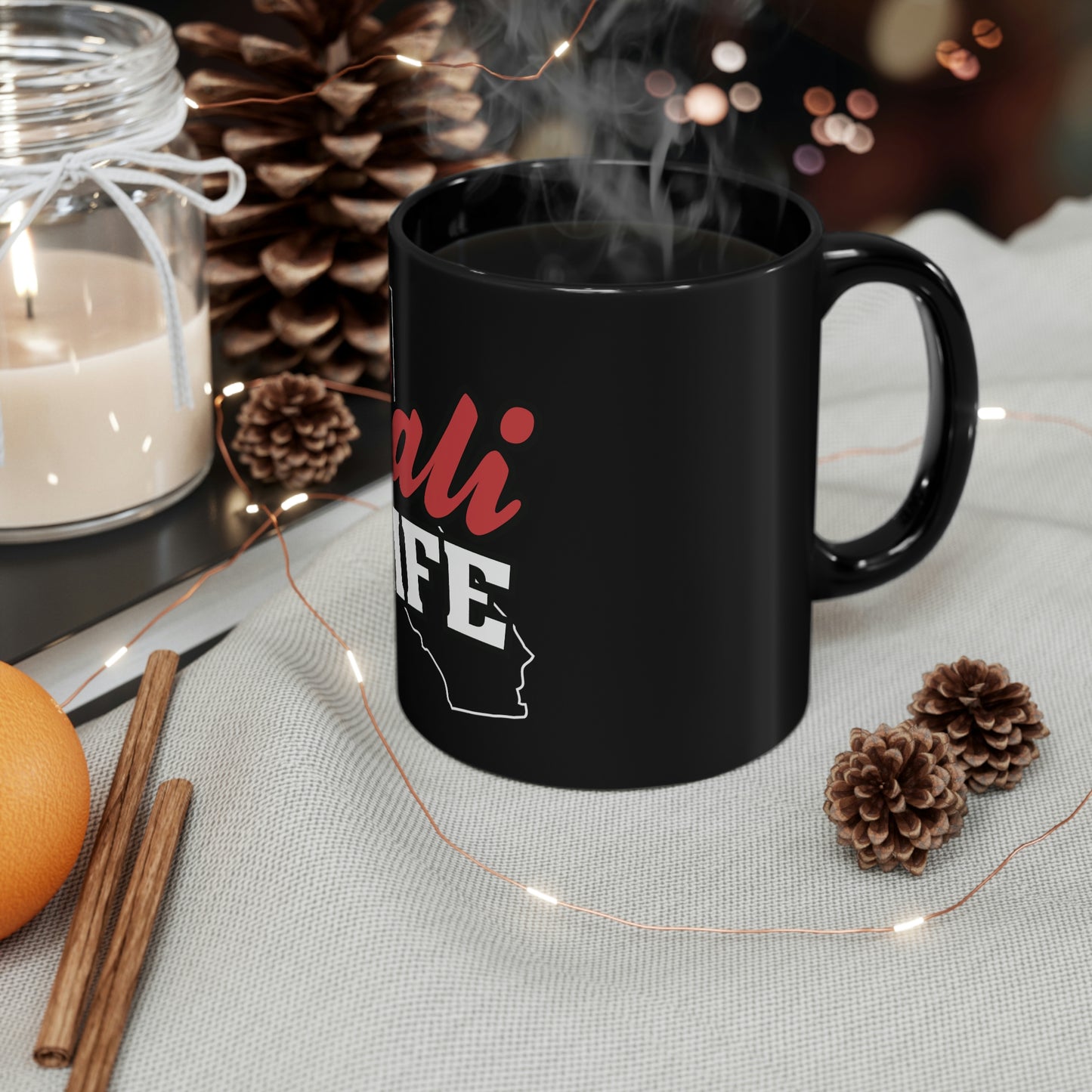 Cali Life 11oz Black Mug