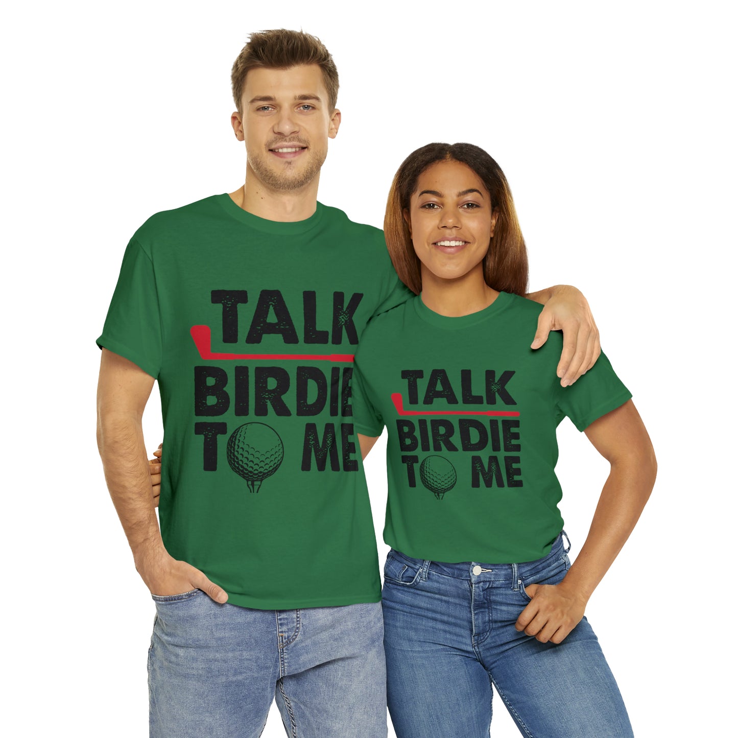 Talk Birdie to Me Golf Cotton Tee