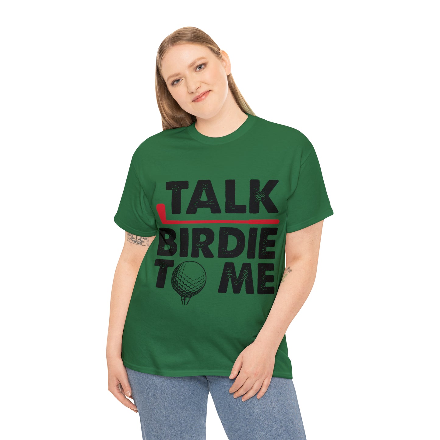 Talk Birdie to Me Golf Cotton Tee