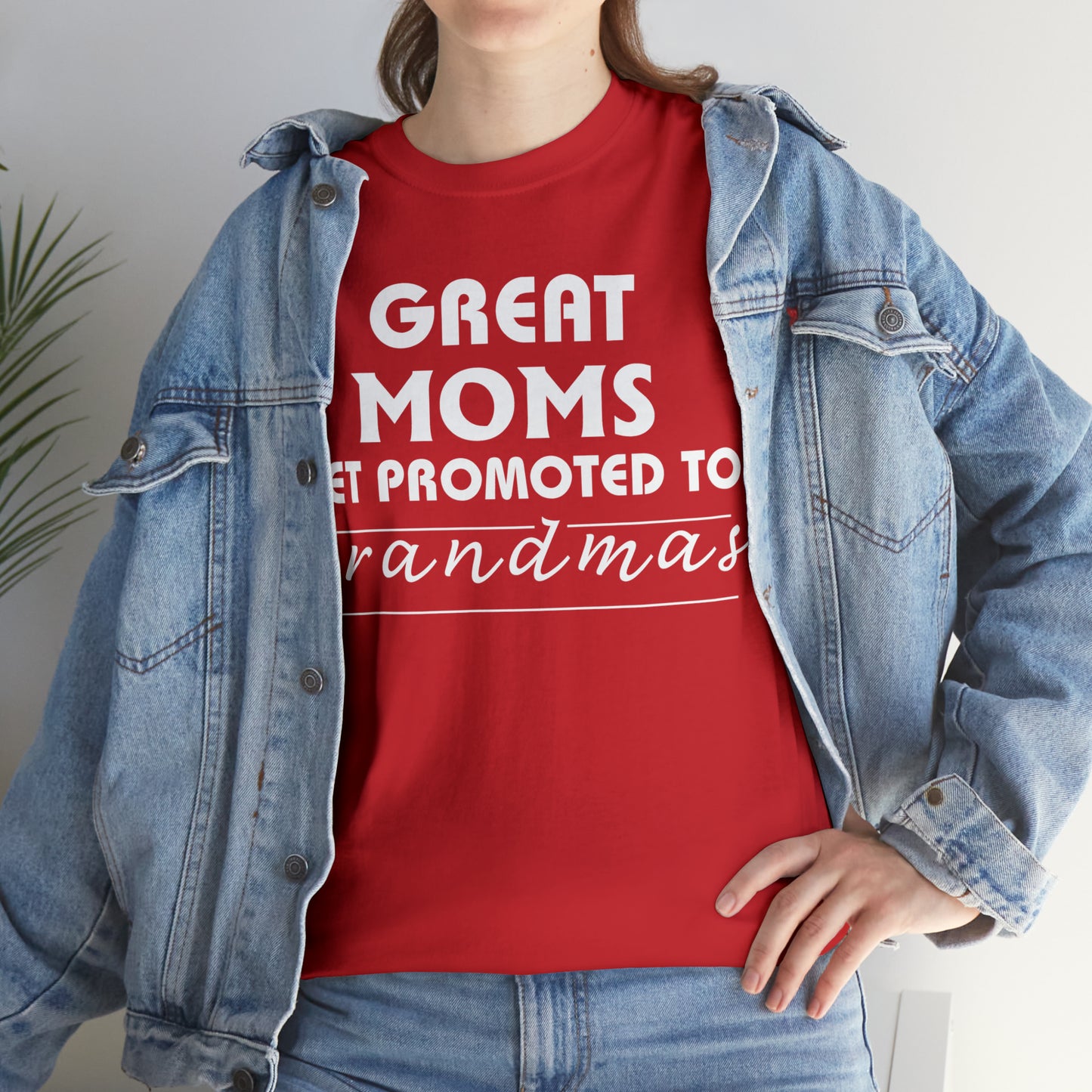 Great Moms Get Promoted Cotton Tee