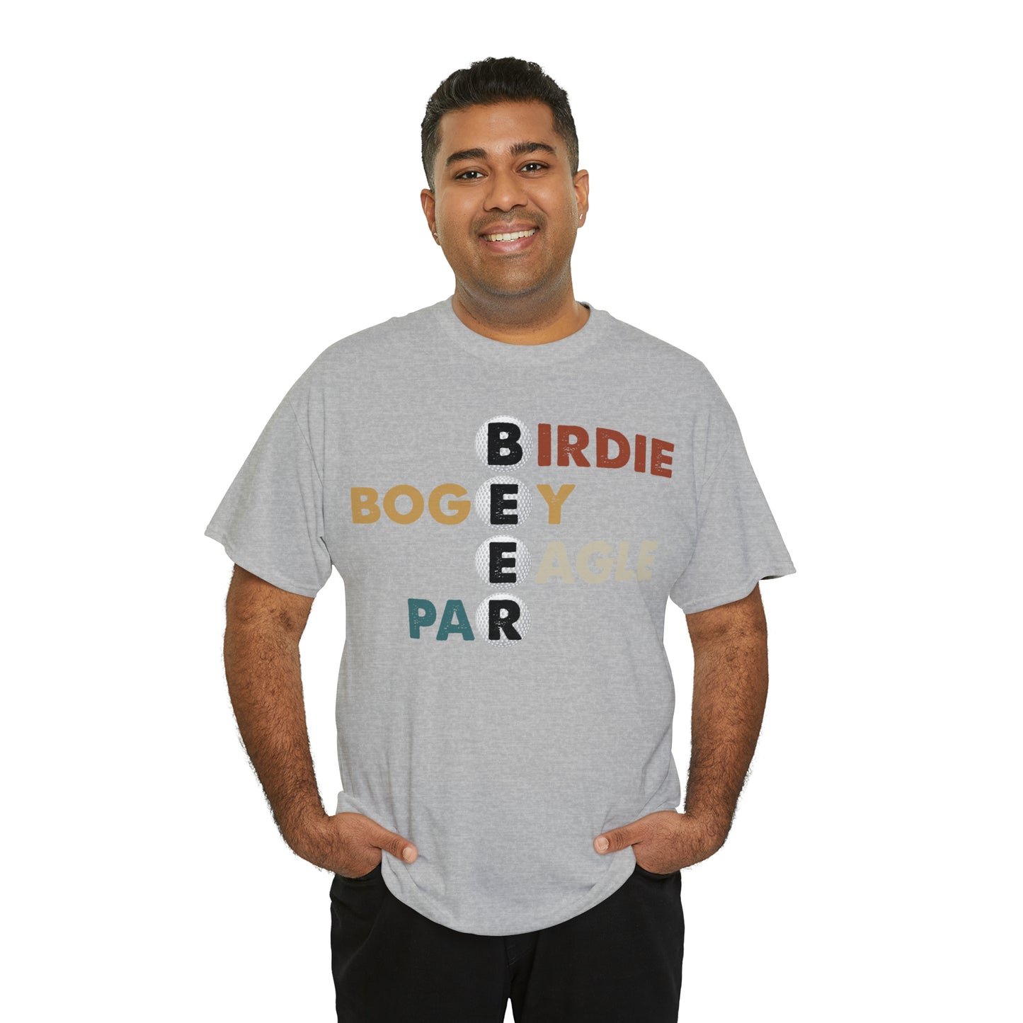 Birdie, Bogey, Eagle, Par Beer Golf Cotton Tee