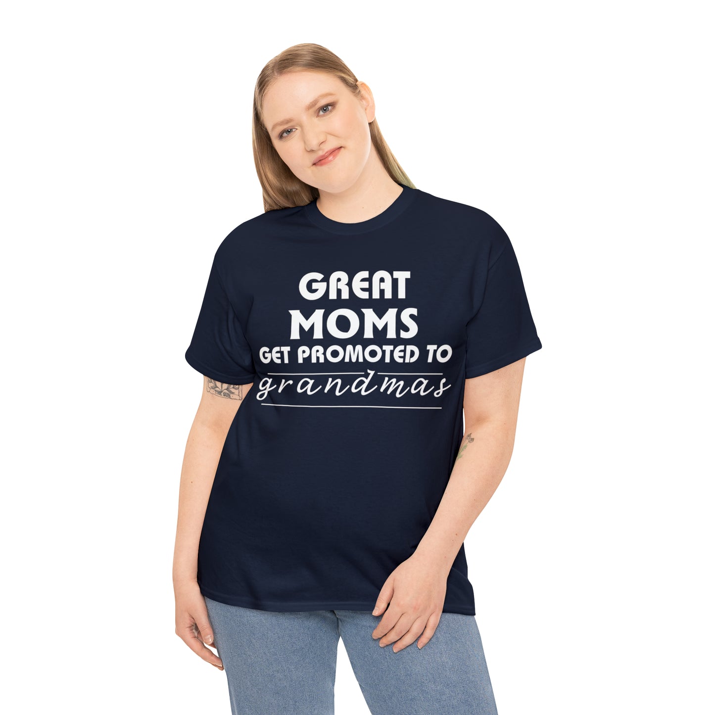 Great Moms Get Promoted Cotton Tee