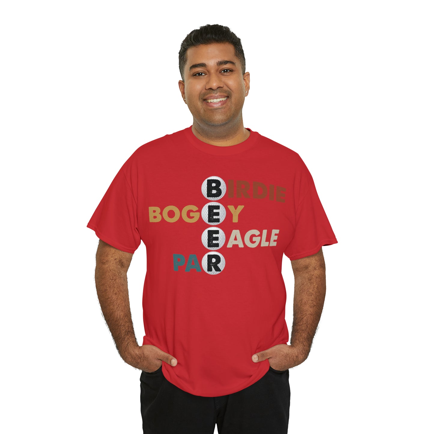 Birdie, Bogey, Eagle, Par Beer Golf Cotton Tee