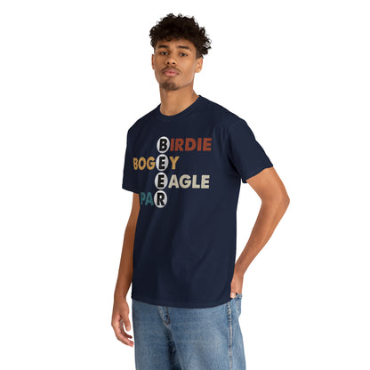 Birdie, Bogey, Eagle, Par Beer Golf Cotton Tee