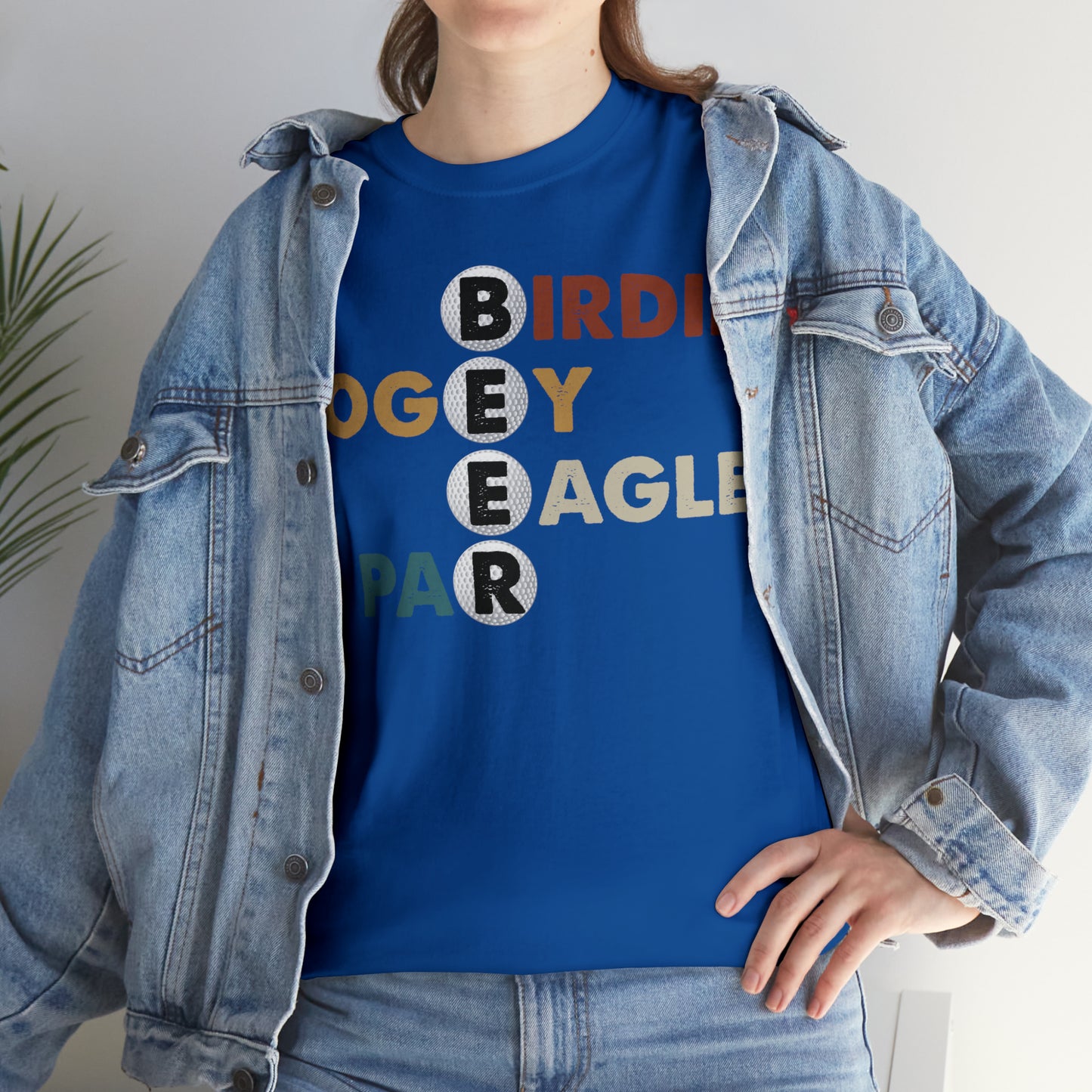 Birdie, Bogey, Eagle, Par Beer Golf Cotton Tee