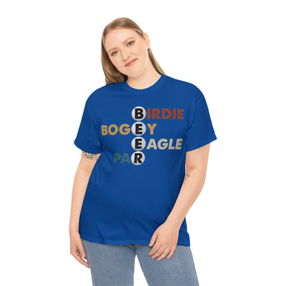 Birdie, Bogey, Eagle, Par Beer Golf Cotton Tee