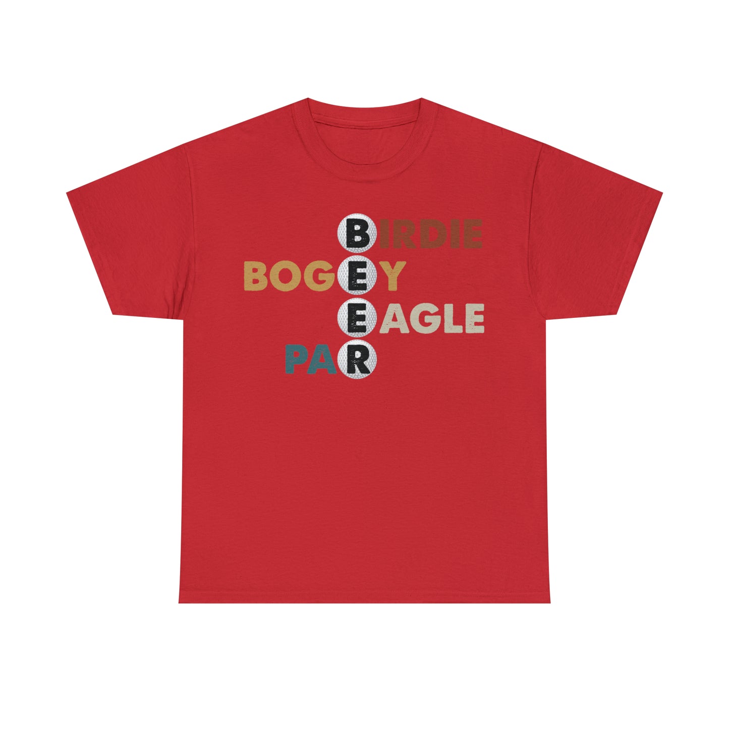 Birdie, Bogey, Eagle, Par Beer Golf Cotton Tee