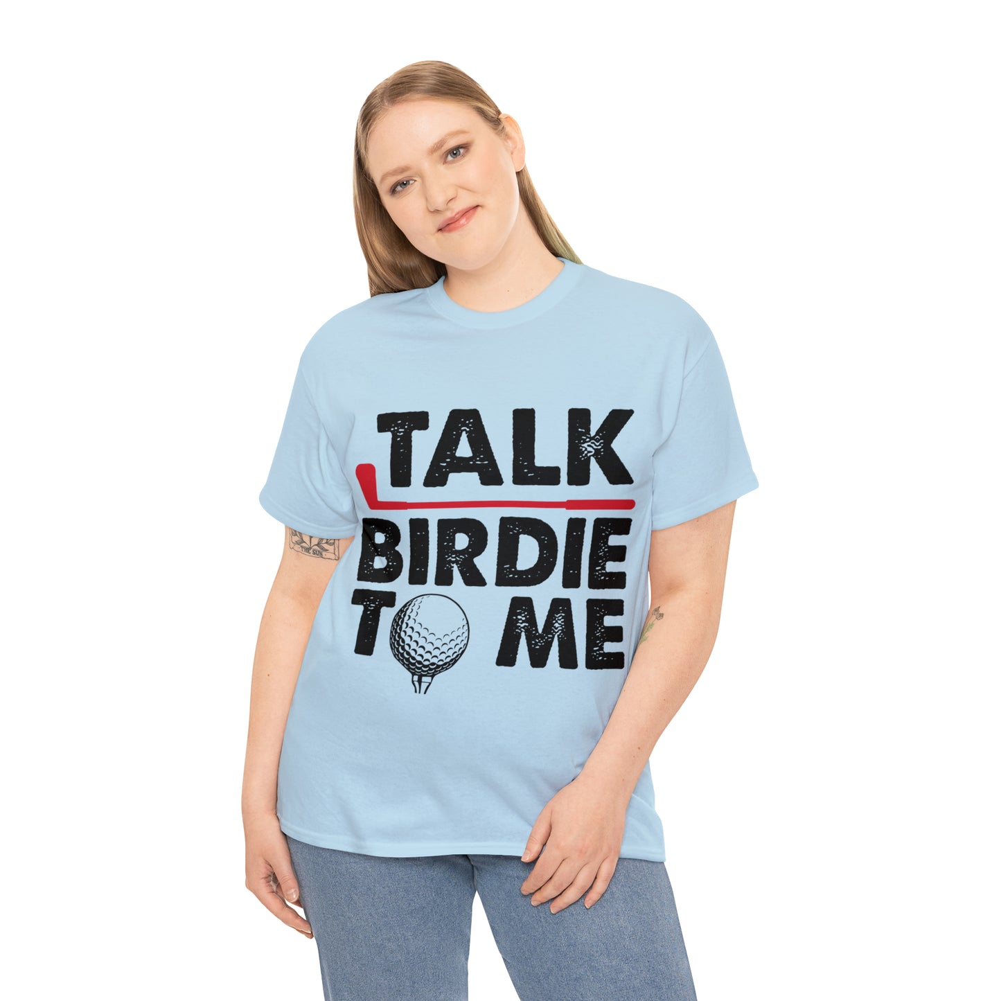 Talk Birdie to Me Golf Cotton Tee