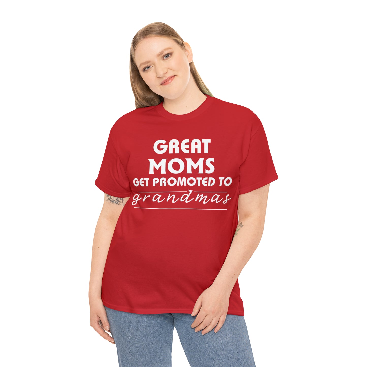 Great Moms Get Promoted Cotton Tee