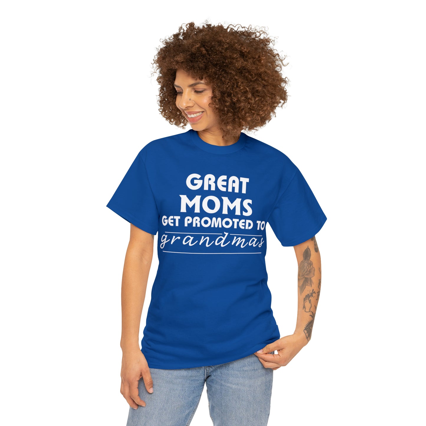 Great Moms Get Promoted Cotton Tee