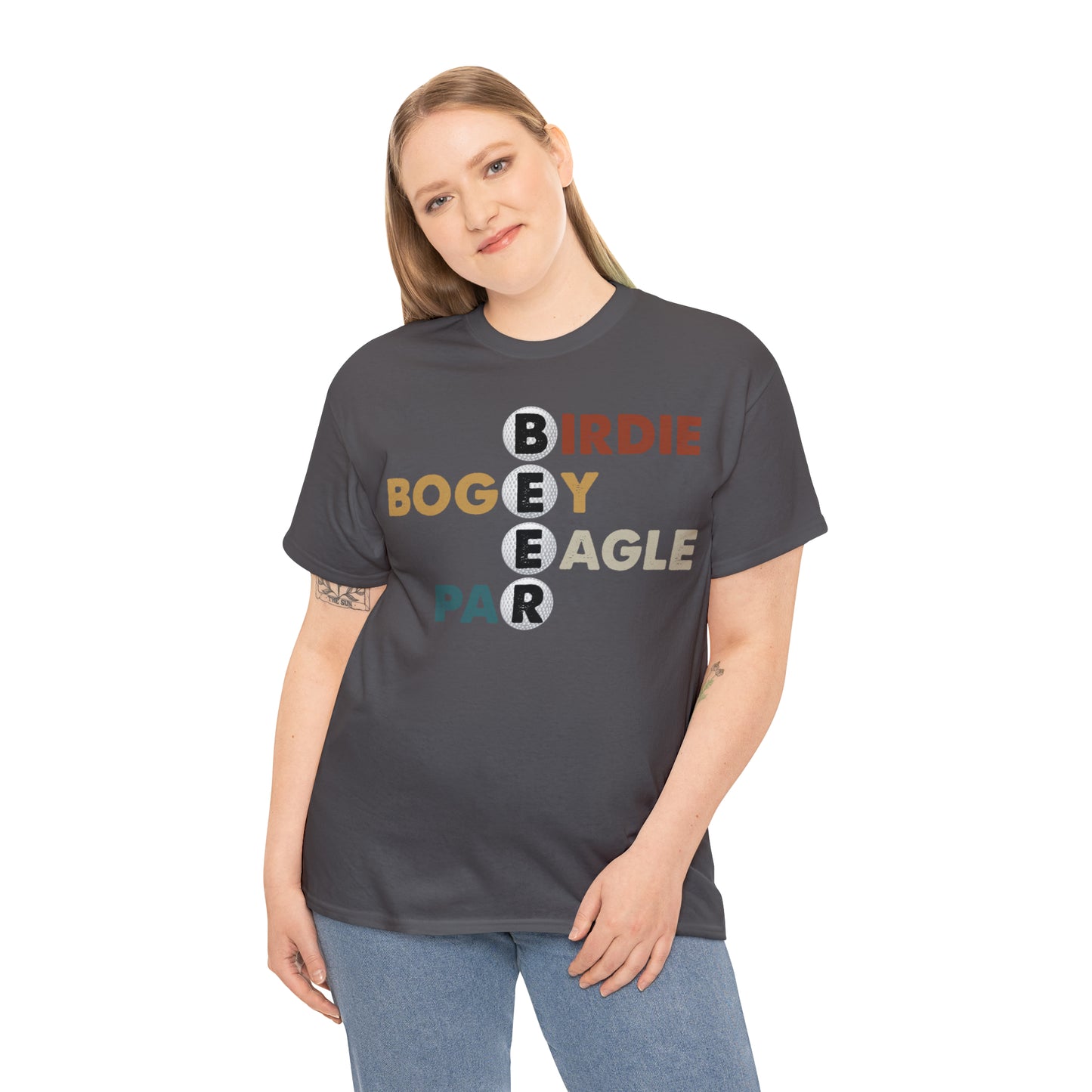 Birdie, Bogey, Eagle, Par Beer Golf Cotton Tee